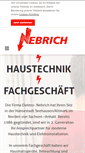 Mobile Screenshot of elektro-nebrich.de